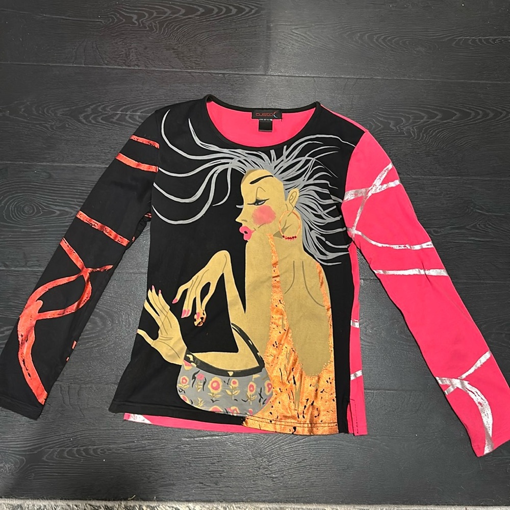 Custo long sleeved top